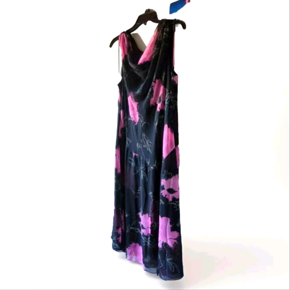 MENU Dresses & Skirts - Menu 👗Designer Floral Sleeveless Dress Size 16 Black Pink White Fully lined
